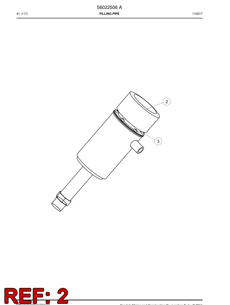 04910092 049 100 92 Cap, Filling - Sandvik Technical Drawing