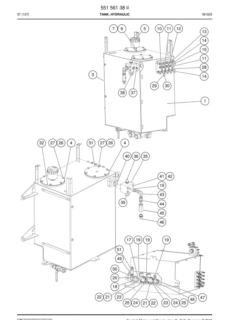 04910136 049 101 36 Valve, Ball - Sandvik Technical Drawing