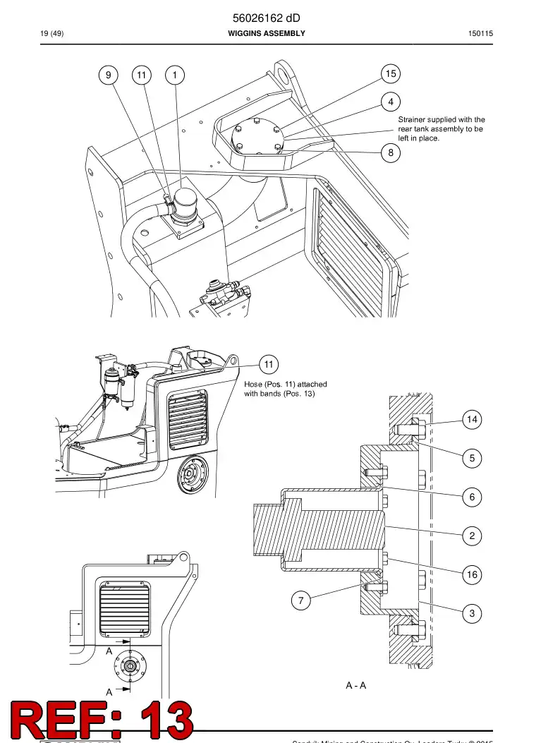 04910266 049 102 66 Strap, Metal - Sandvik Technical Drawing