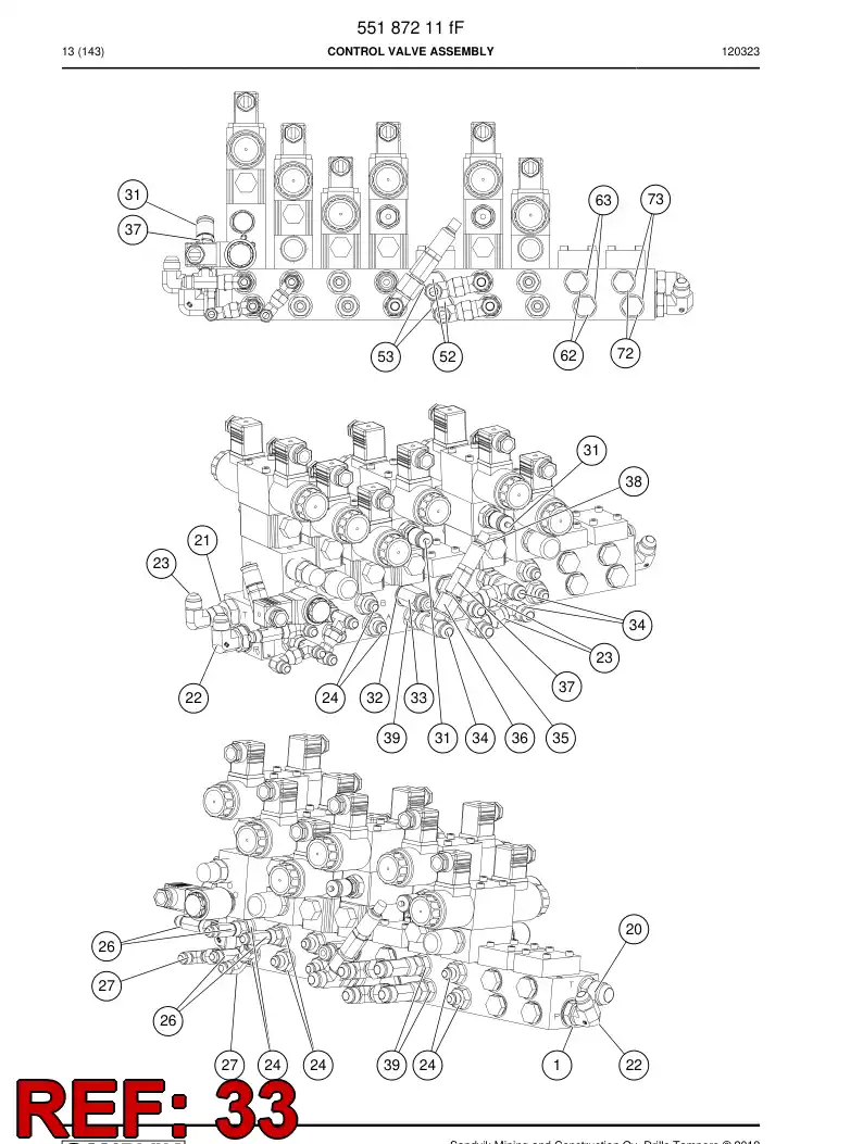 04929608a 049 296 08a ADAPTER - Sandvik Technical Drawing
