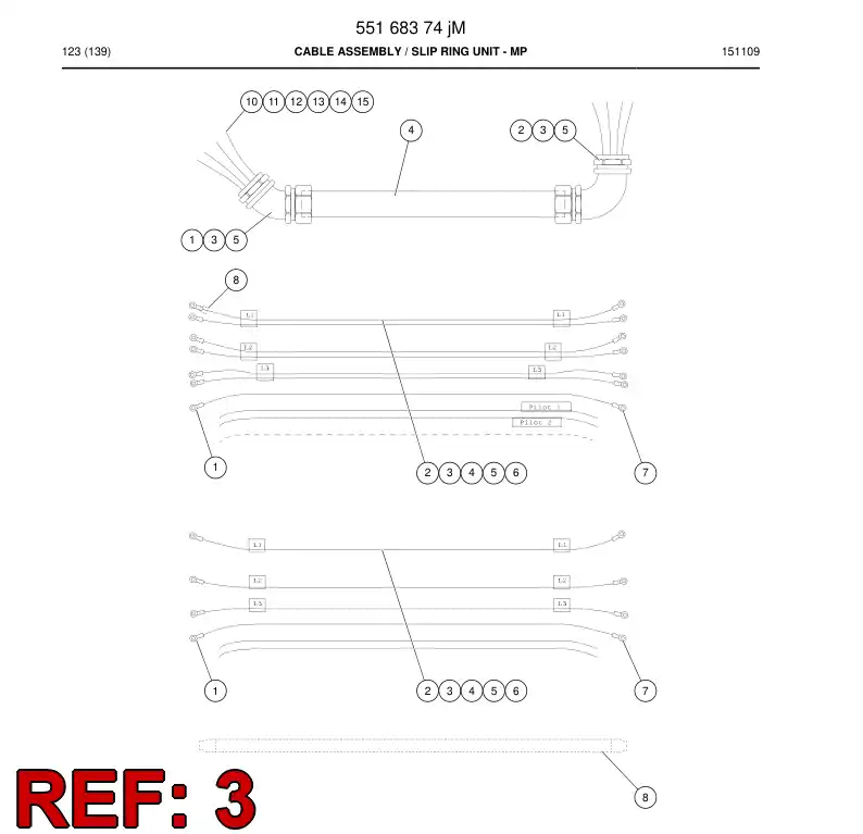 04945468a 049 454 68a Nut, Back - Sandvik Technical Drawing