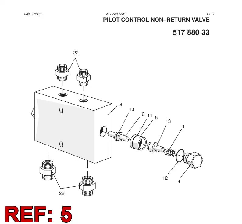 04973428 049 734 28 VALVE SEAT - Sandvik Technical Drawing