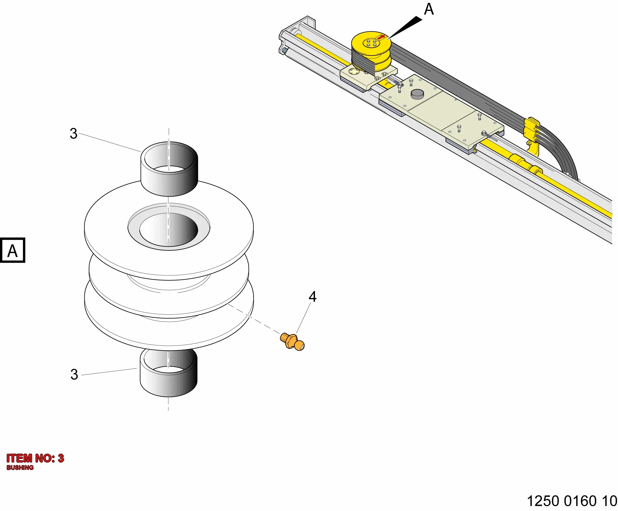 0500 4536 20 BUSHING - Technical Drawing