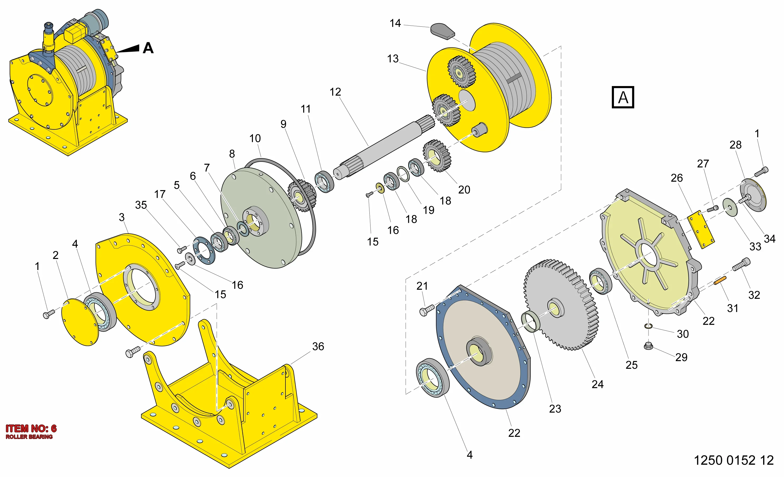 0506 2108 00 ROLLER BEARING - Technical Drawing