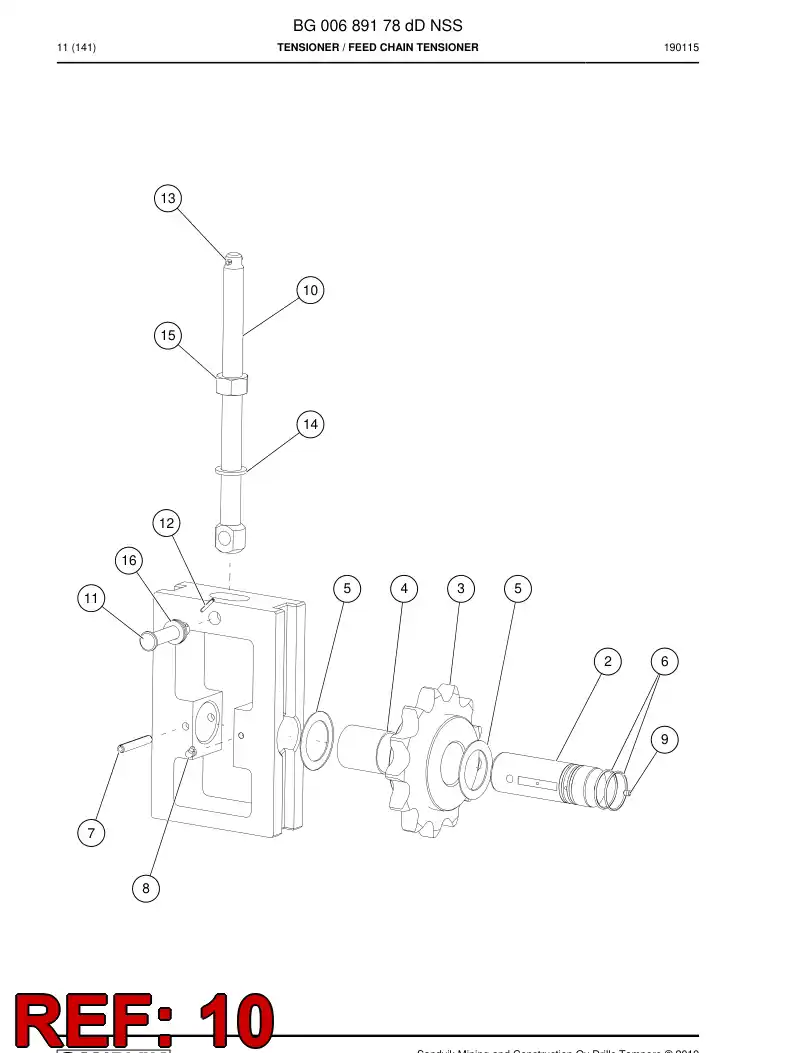 05229008 052 290 08 SILMÄSCREW KS 180X2 - Sandvik Technical Drawing
