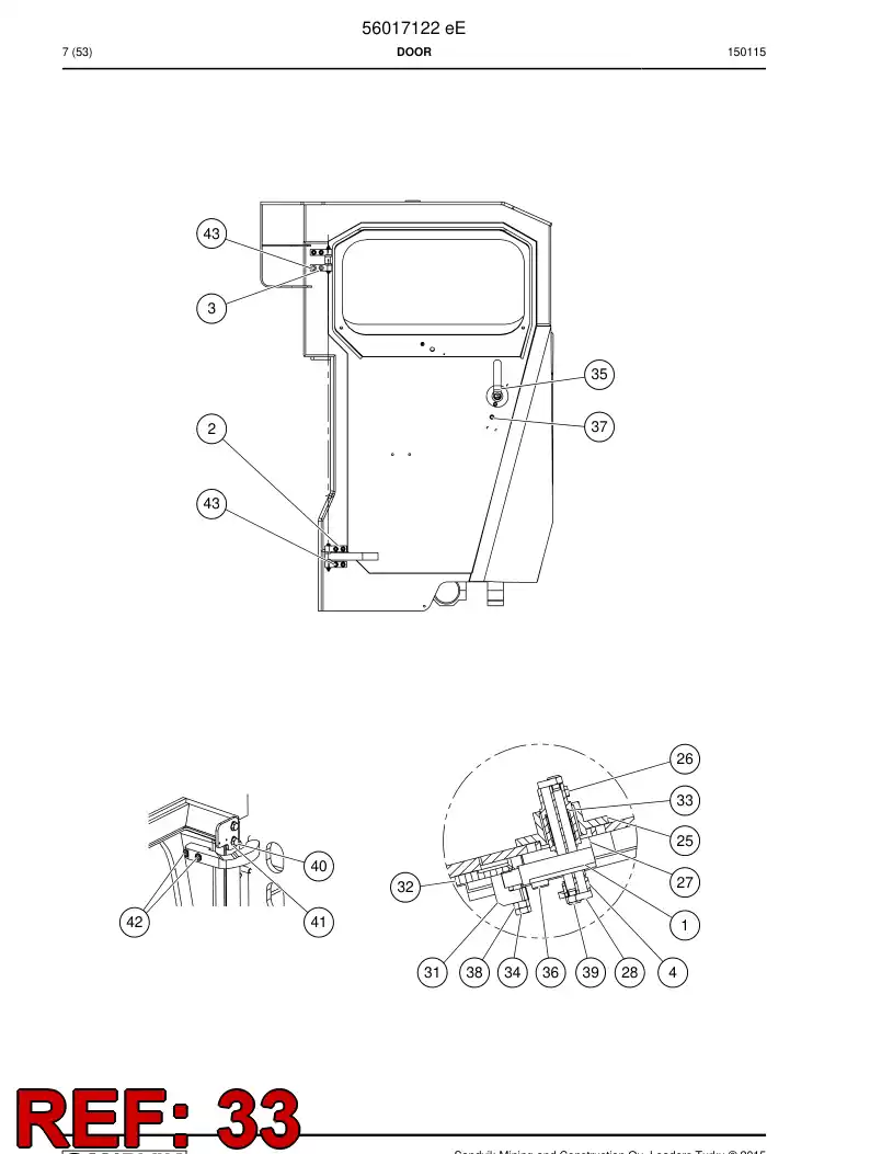 05303001 053 030 01 Bushing - Sandvik Technical Drawing