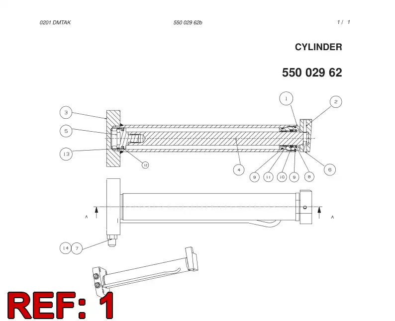05410678 054 106 78 Cover, Front - Sandvik Technical Drawing