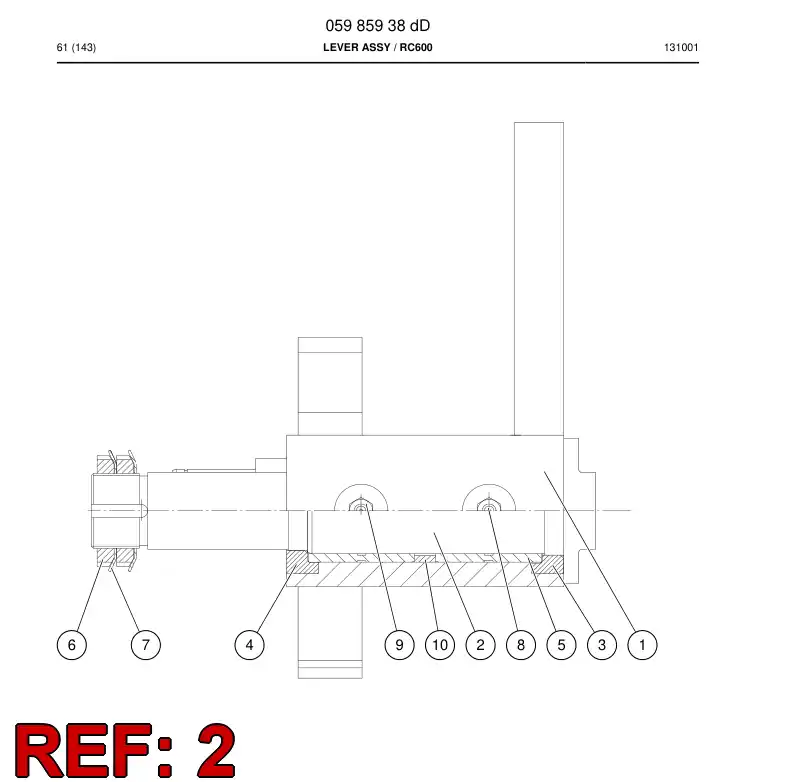 05448068c 054 480 68c Shaft - Sandvik Technical Drawing