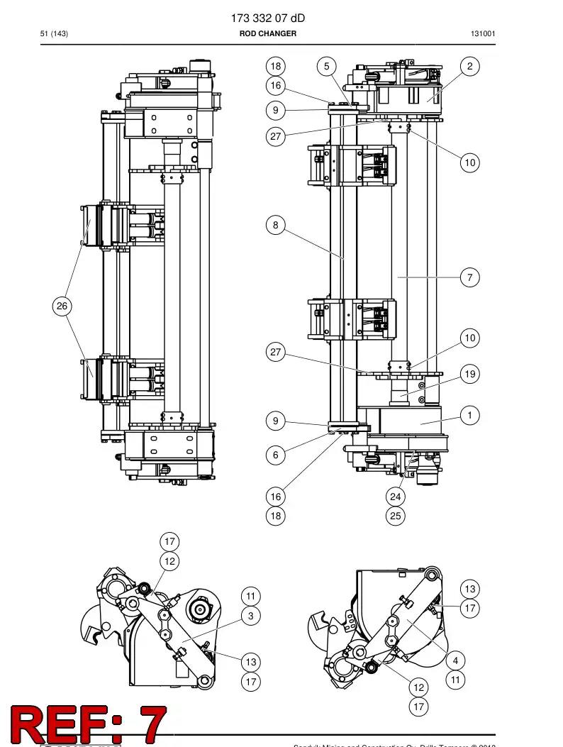 05448348e 054 483 48e Pipe - Sandvik Technical Drawing