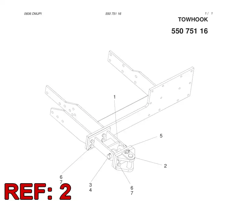05502008 055 020 08 DRAWPIN BRACKET - Sandvik Technical Drawing