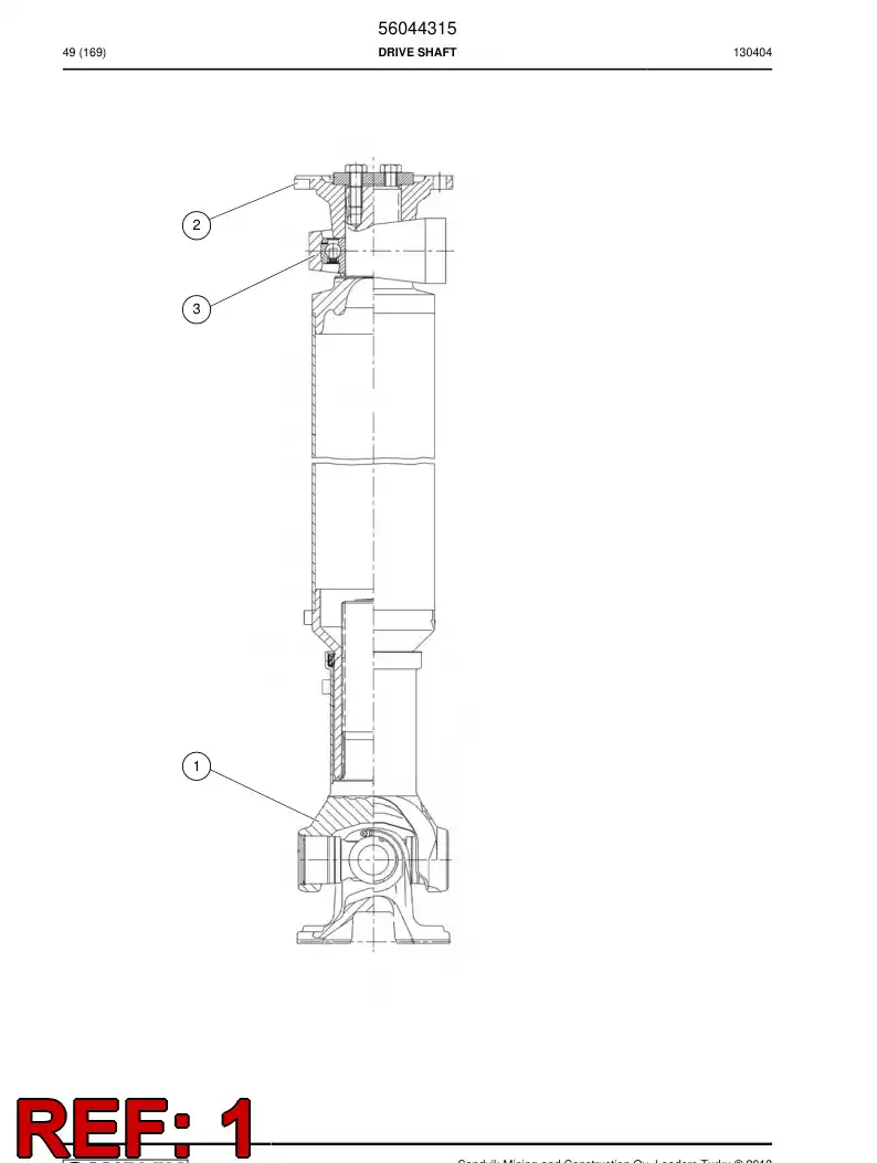 05600001 056 000 01 Bearing - Sandvik Technical Drawing