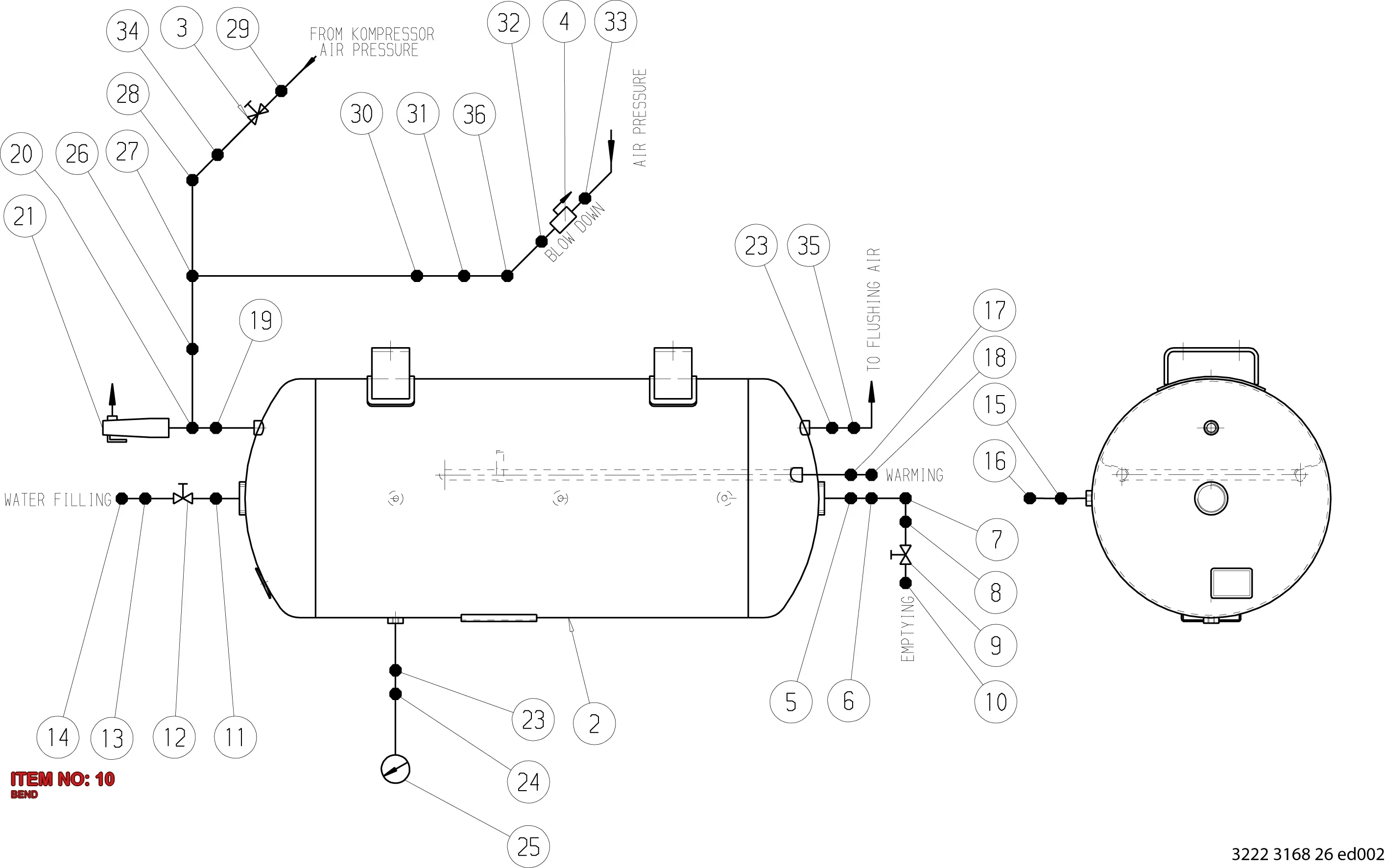 0562 0400 12 BEND - Technical Drawing
