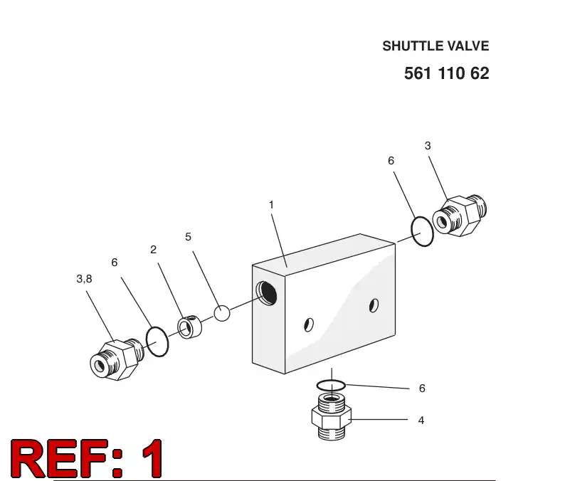 05692348 056 923 48 BODY VALVE - Sandvik Technical Drawing