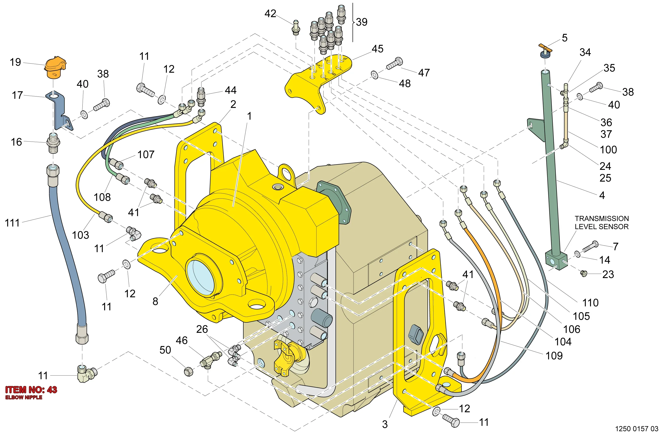 0570 7041 24 ELBOW NIPPLE - Technical Drawing