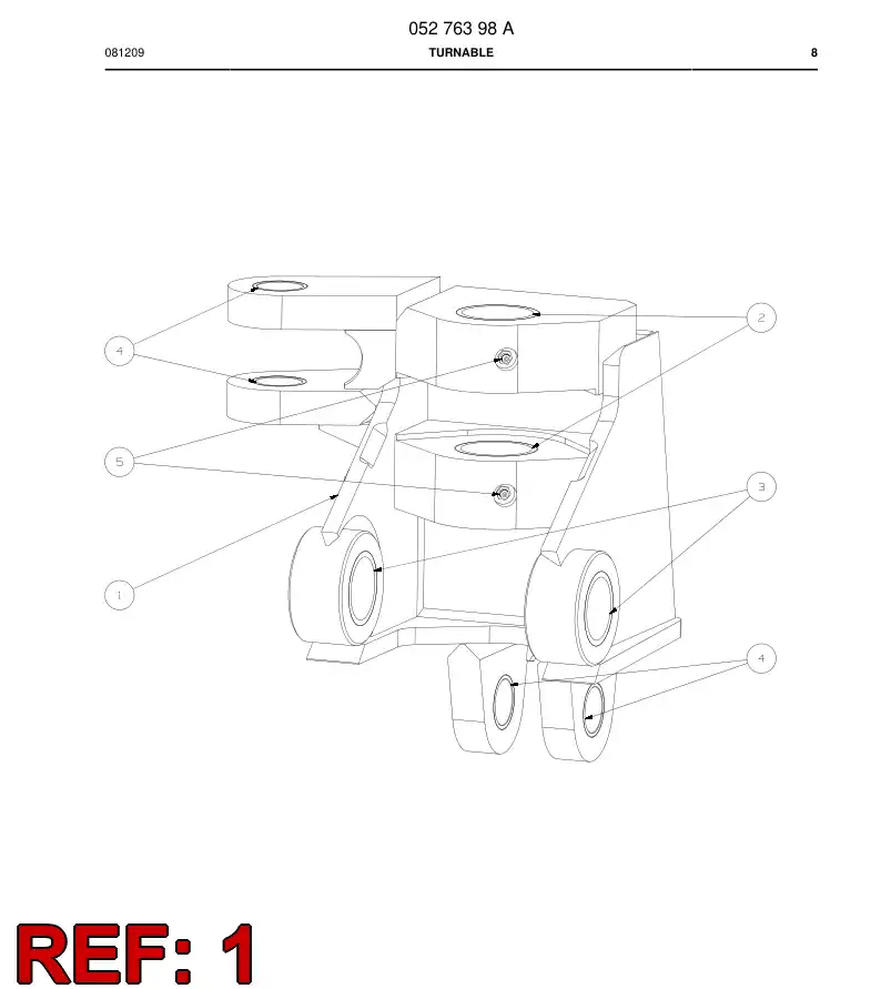 05741698 057 416 98 Swing piece - Sandvik Technical Drawing