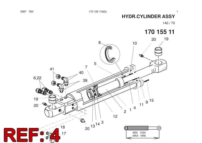 05819978 058 199 78 Cover, Front - Sandvik Technical Drawing