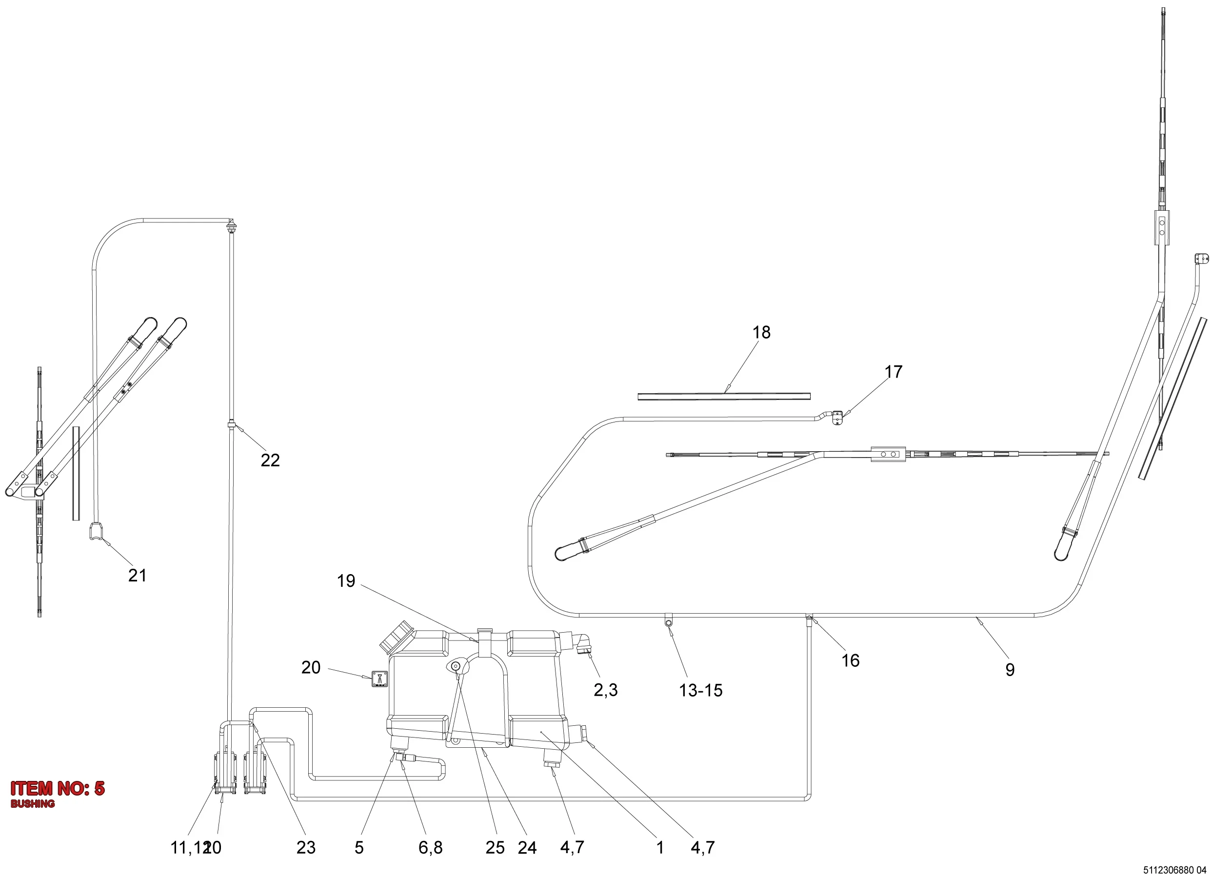 0605 8711 00 BUSHING - Technical Drawing