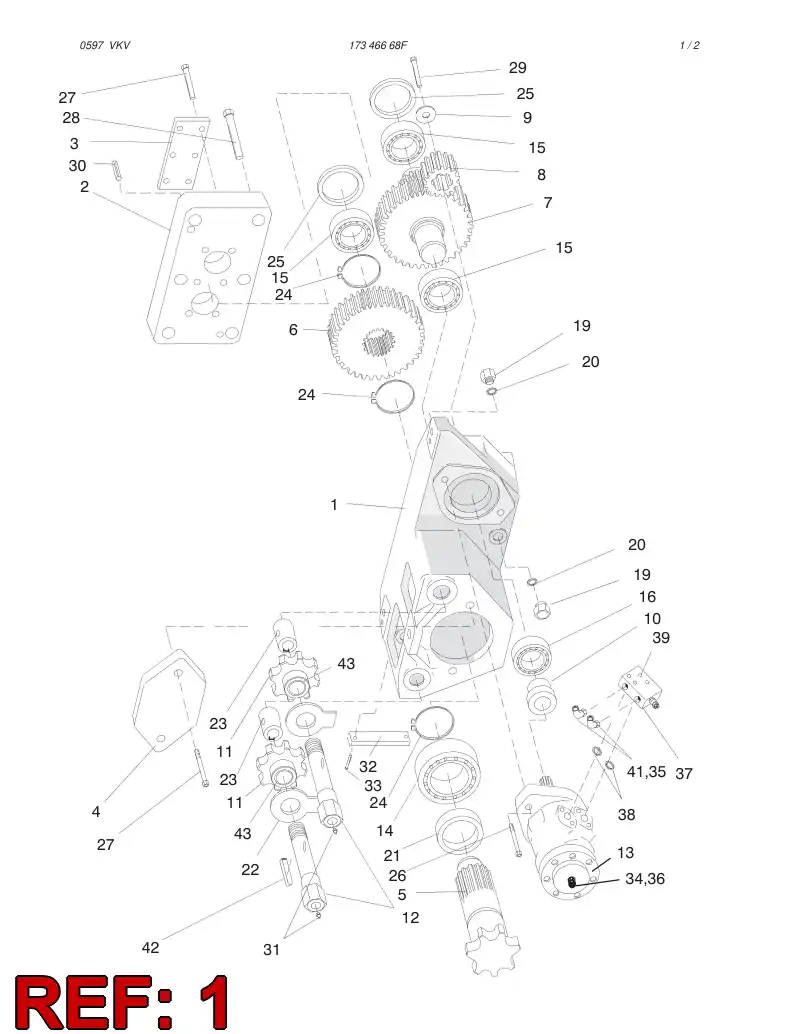 06414358 064 143 58 FRAME - Sandvik Technical Drawing