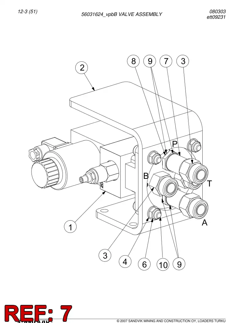 06421083 064 210 83 Sleeve collar - Sandvik Technical Drawing