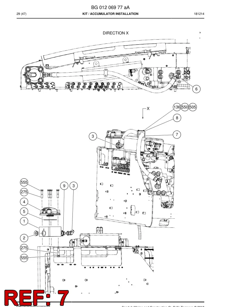 06429018 064 290 18 Clamp, Pipe - Sandvik Technical Drawing