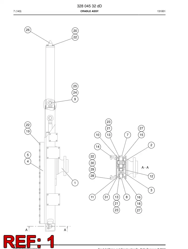 06476878e 064 768 78e SUPORTE - Sandvik Technical Drawing