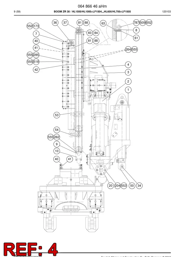 06486808 064 868 08 CRADLE, MACHINING - Sandvik Technical Drawing