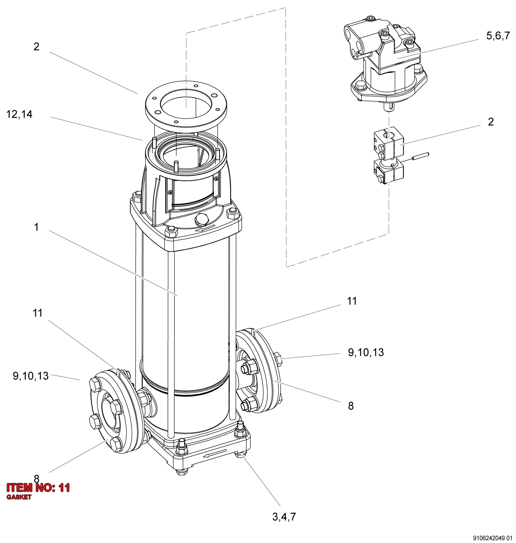 0650 1001 18 GASKET - Technical Drawing