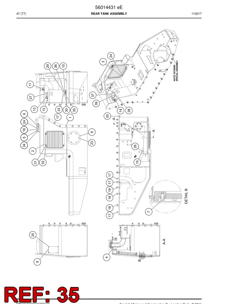 06530375 065 303 75 Hexagon head bolt (half thread) - Sandvik Technical Drawing