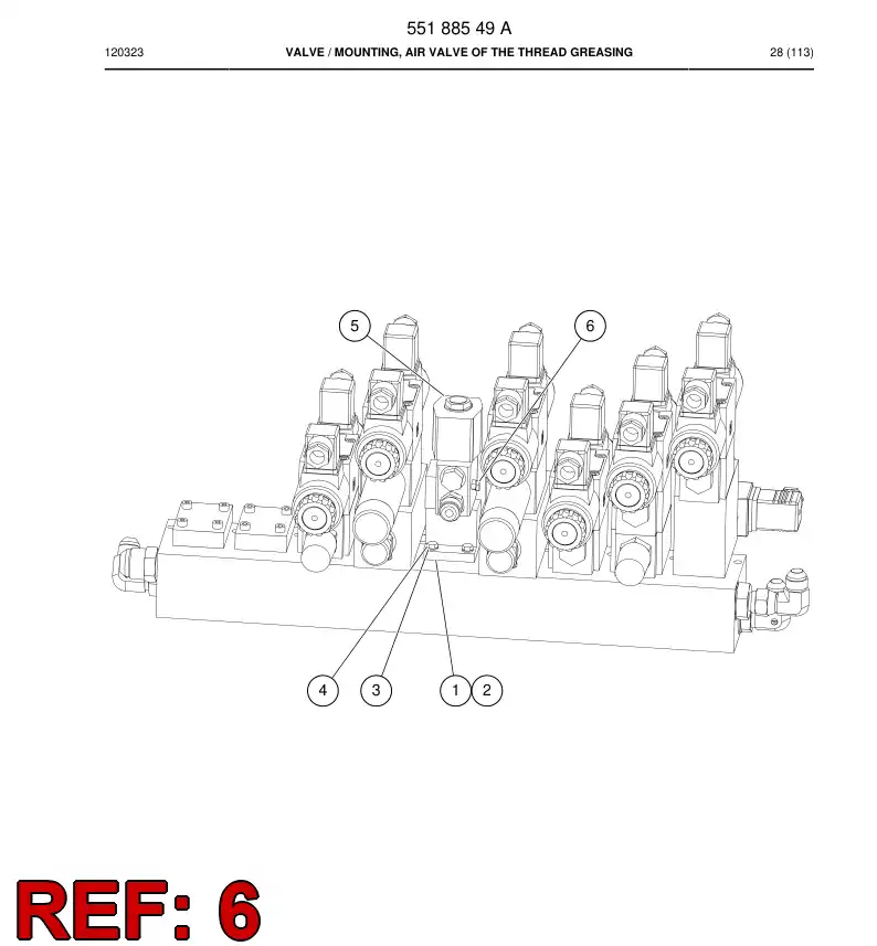 06530376 065 303 76 Hexagon head bolt - Sandvik Technical Drawing