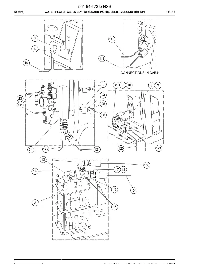 06530400 065 304 00 Hexagon head bolt (half thread) - Sandvik Technical Drawing