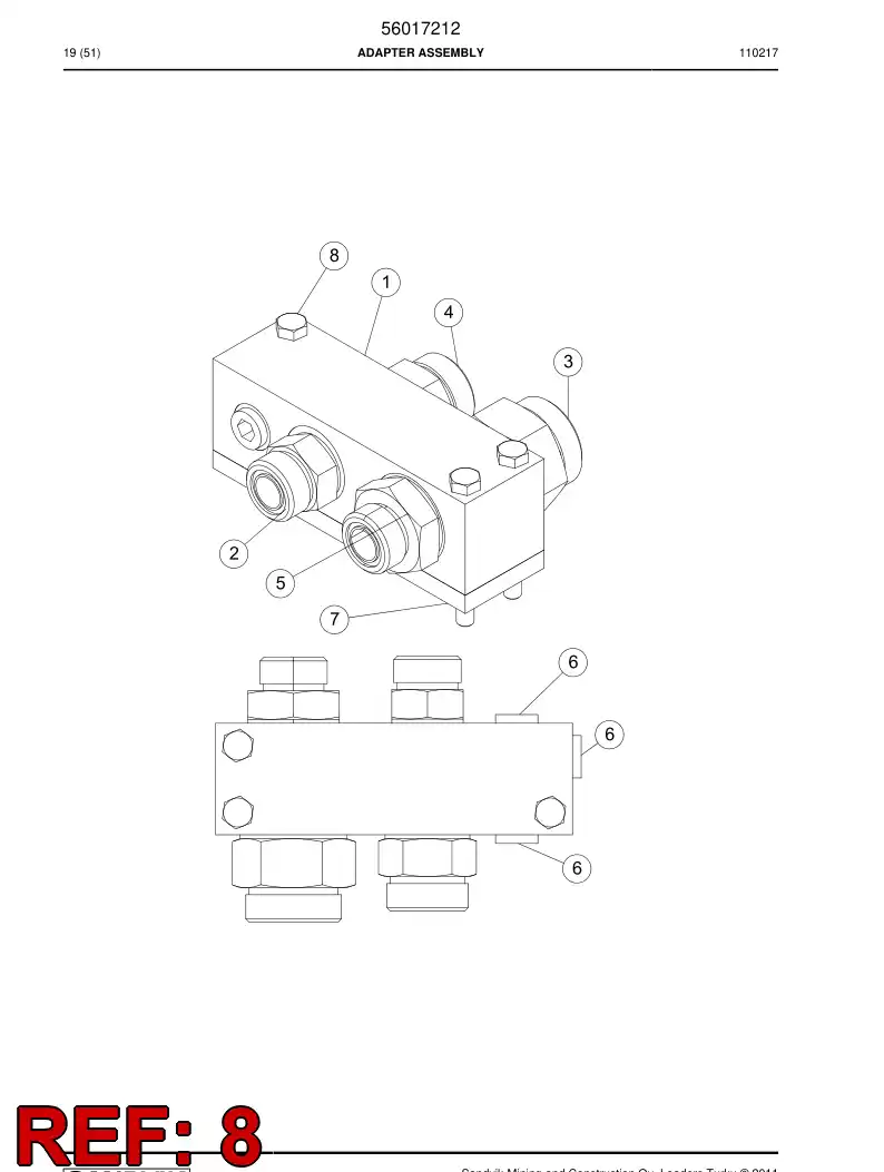 06530416 065 304 16 Hexagon head bolt (half thread) - Sandvik Technical Drawing