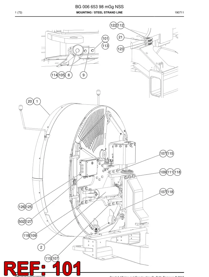 06530421a 065 304 21a Hexagon head screw (full thread) - Sandvik Technical Drawing