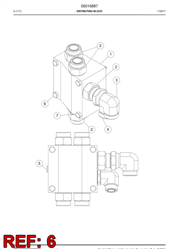 06530434 065 304 34 Hexagon head bolt (half thread) - Sandvik Technical Drawing