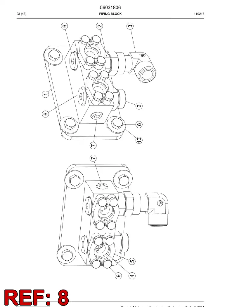 06530442 065 304 42 Hexagon head screw (full thread) - Sandvik Technical Drawing