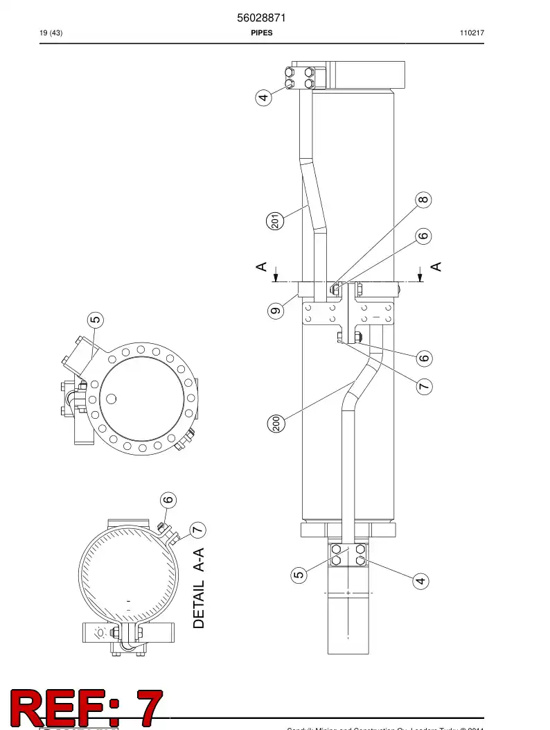 06530443 065 304 43 Hexagon head screw (full thread) - Sandvik Technical Drawing