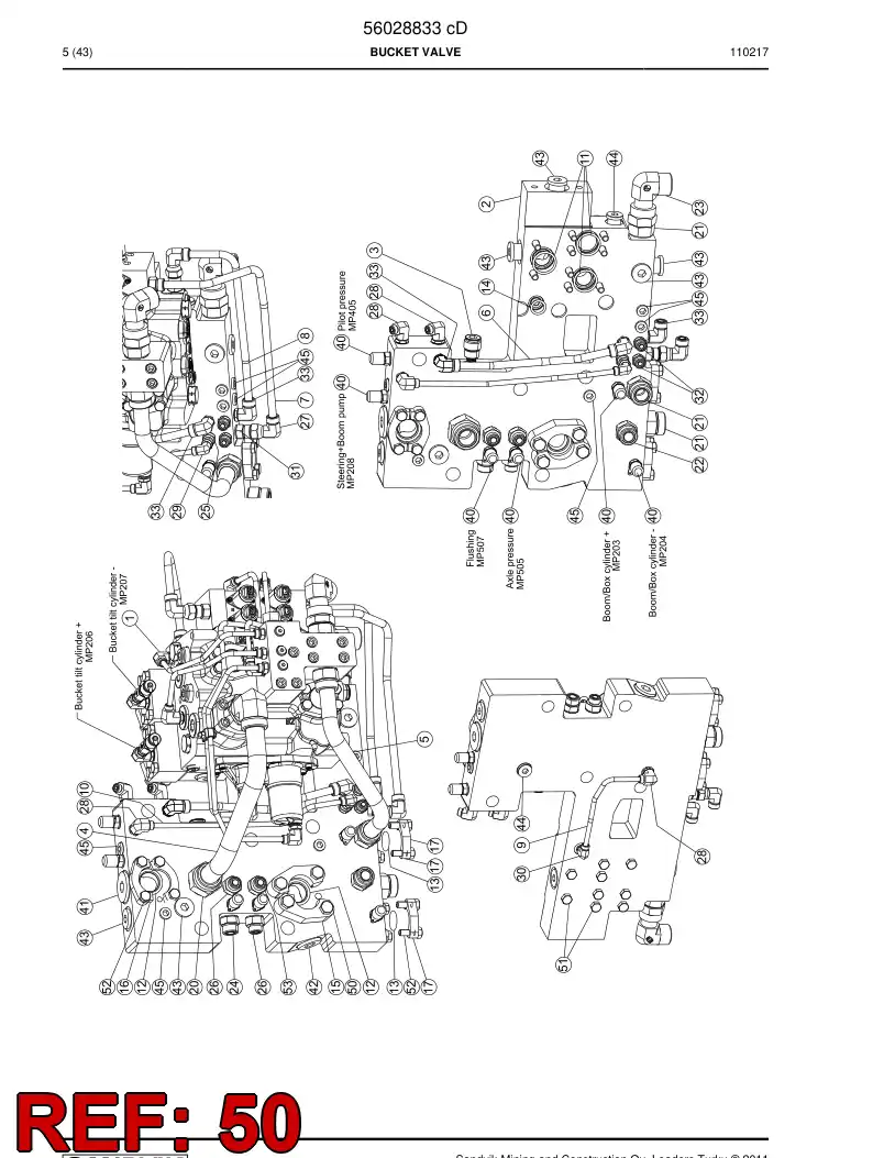 06530444 065 304 44 Hexagon head screw (full thread) - Sandvik Technical Drawing