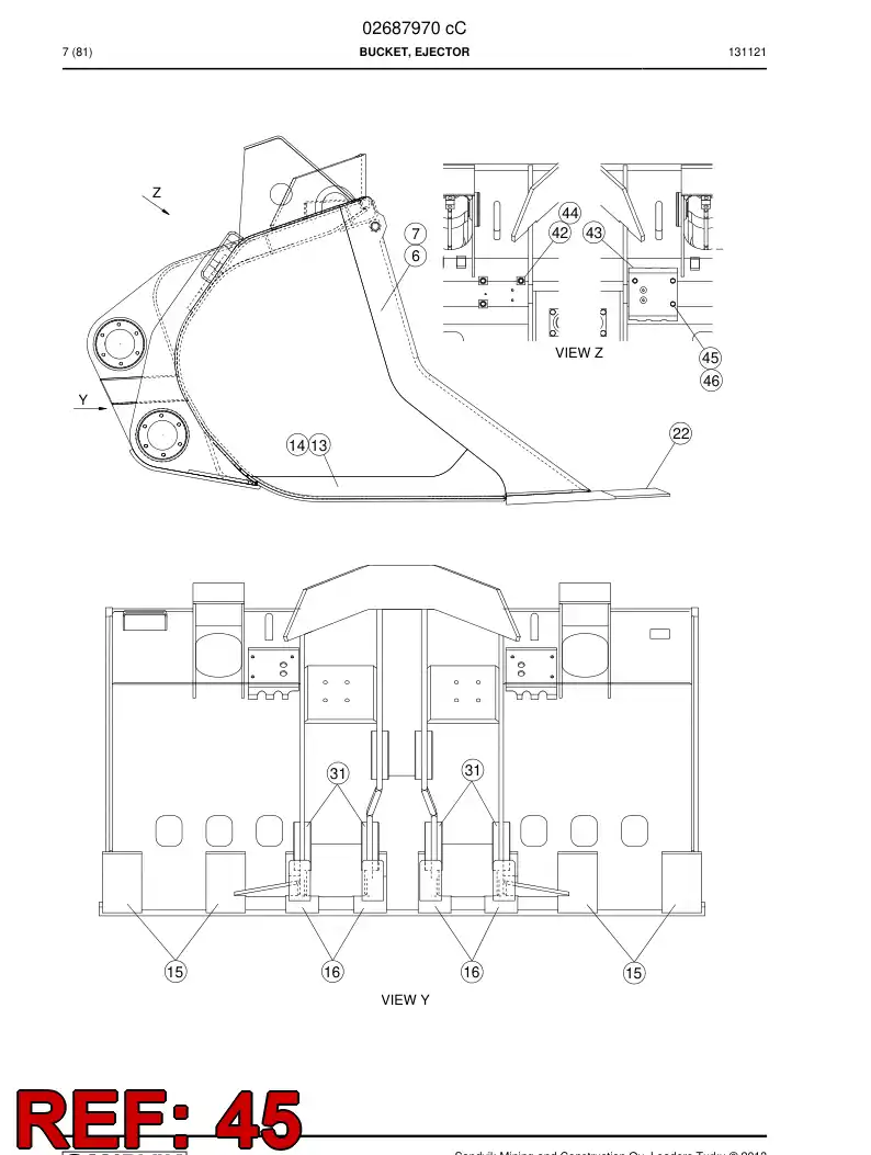 06530447 065 304 47 Hexagon head bolt (half thread) - Sandvik Technical Drawing