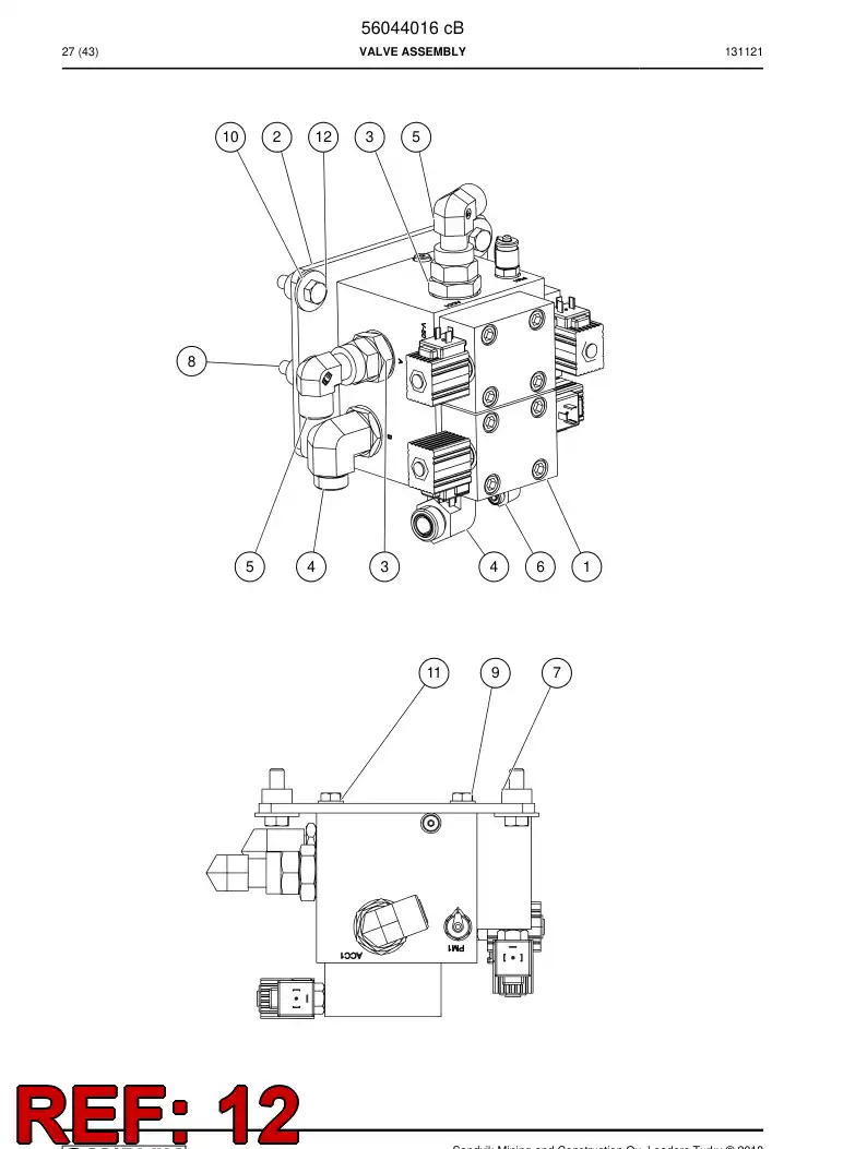 06530449 065 304 49 Hexagon head bolt (half thread) - Sandvik Technical Drawing