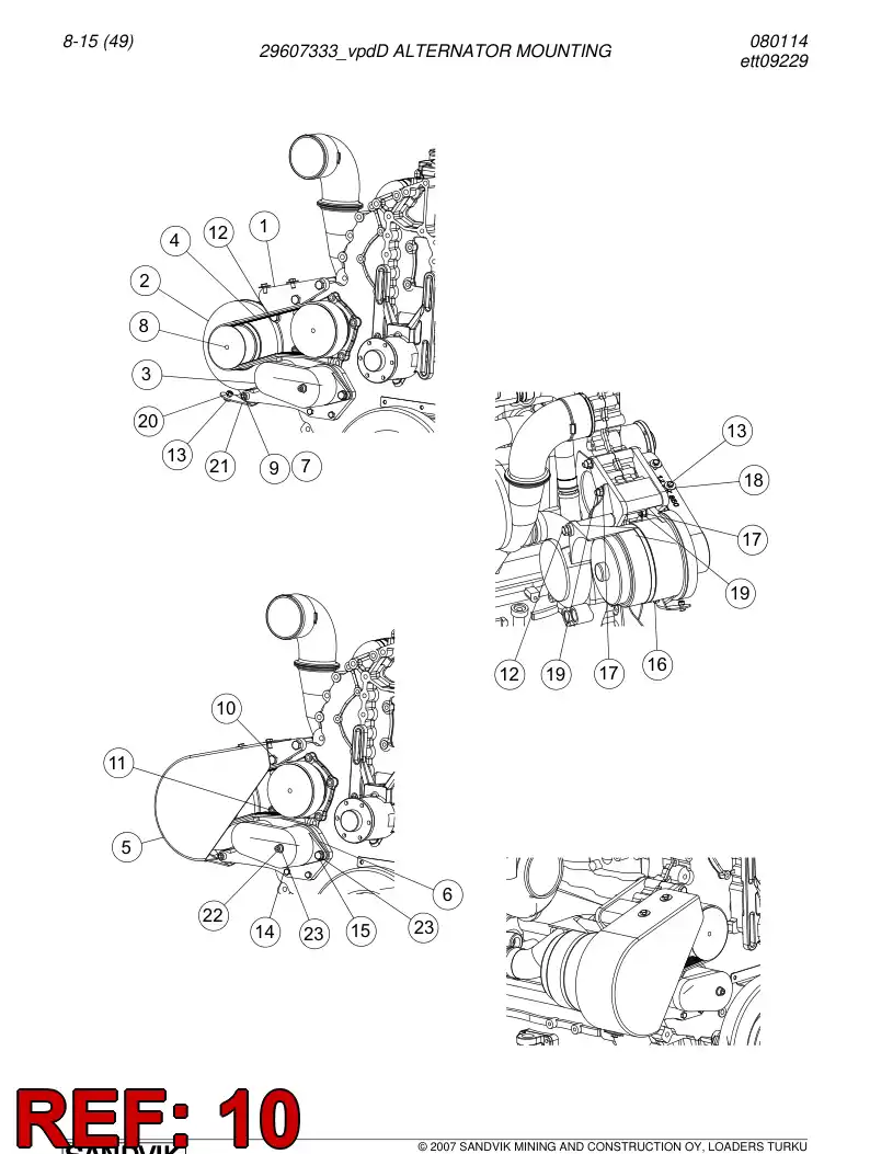 06530457 065 304 57 Hexagon head bolt (half thread) - Sandvik Technical Drawing