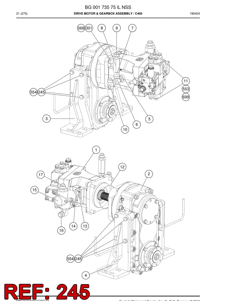 06530464 065 304 64 Hexagon head screw (full thread) - Sandvik Technical Drawing