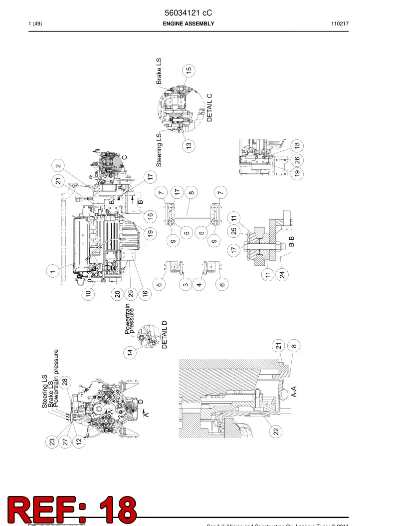 06530488 065 304 88 Hexagon head bolt (half thread) - Sandvik Technical Drawing