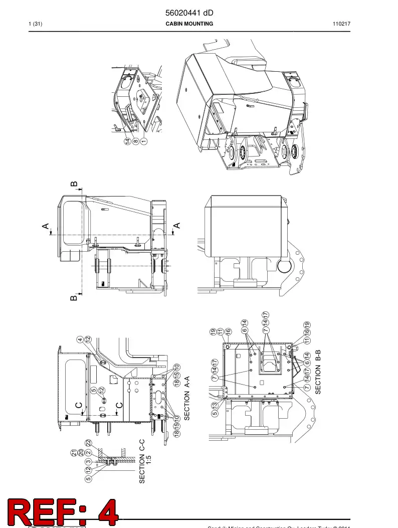 06530490 065 304 90 Hexagon head bolt (half thread) - Sandvik Technical Drawing