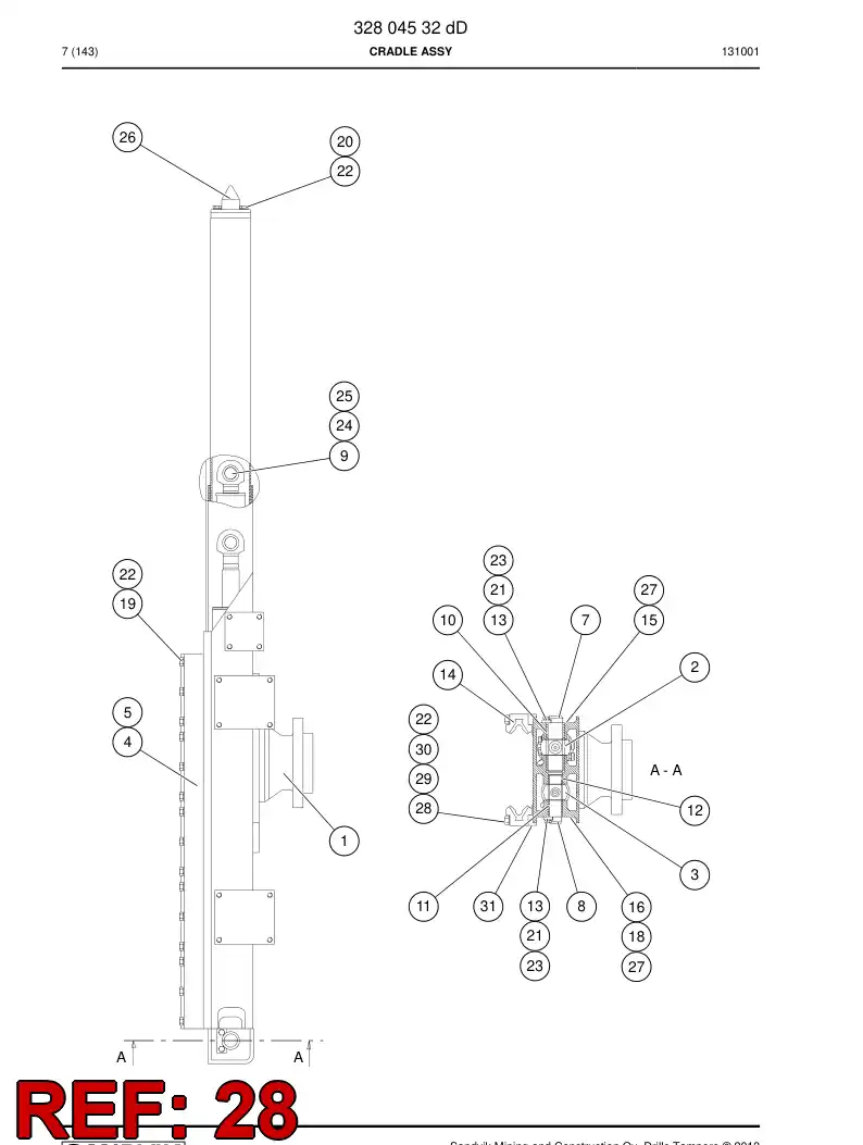 06530496 065 304 96 Hexagon head bolt - Sandvik Technical Drawing