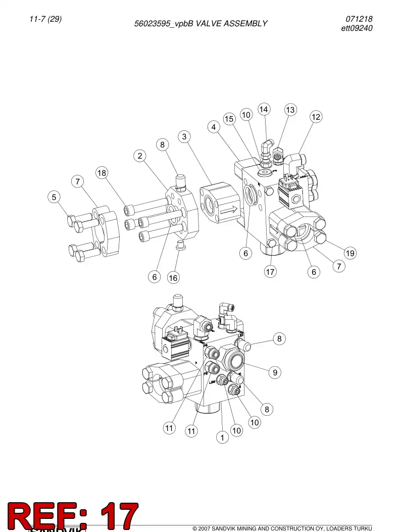 06530499 065 304 99 Hexagon head bolt (half thread) - Sandvik Technical Drawing