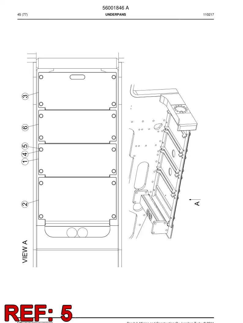 06530501 065 305 01 Hexagon head screw (full thread) - Sandvik Technical Drawing
