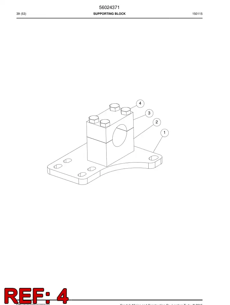 06530511 065 305 11 Hexagon head bolt (half thread) - Sandvik Technical Drawing
