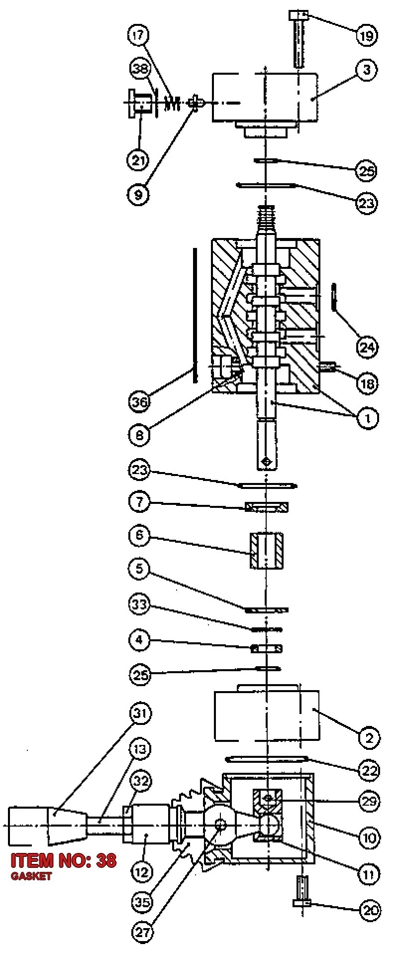 0653 1026 00 GASKET - Technical Drawing