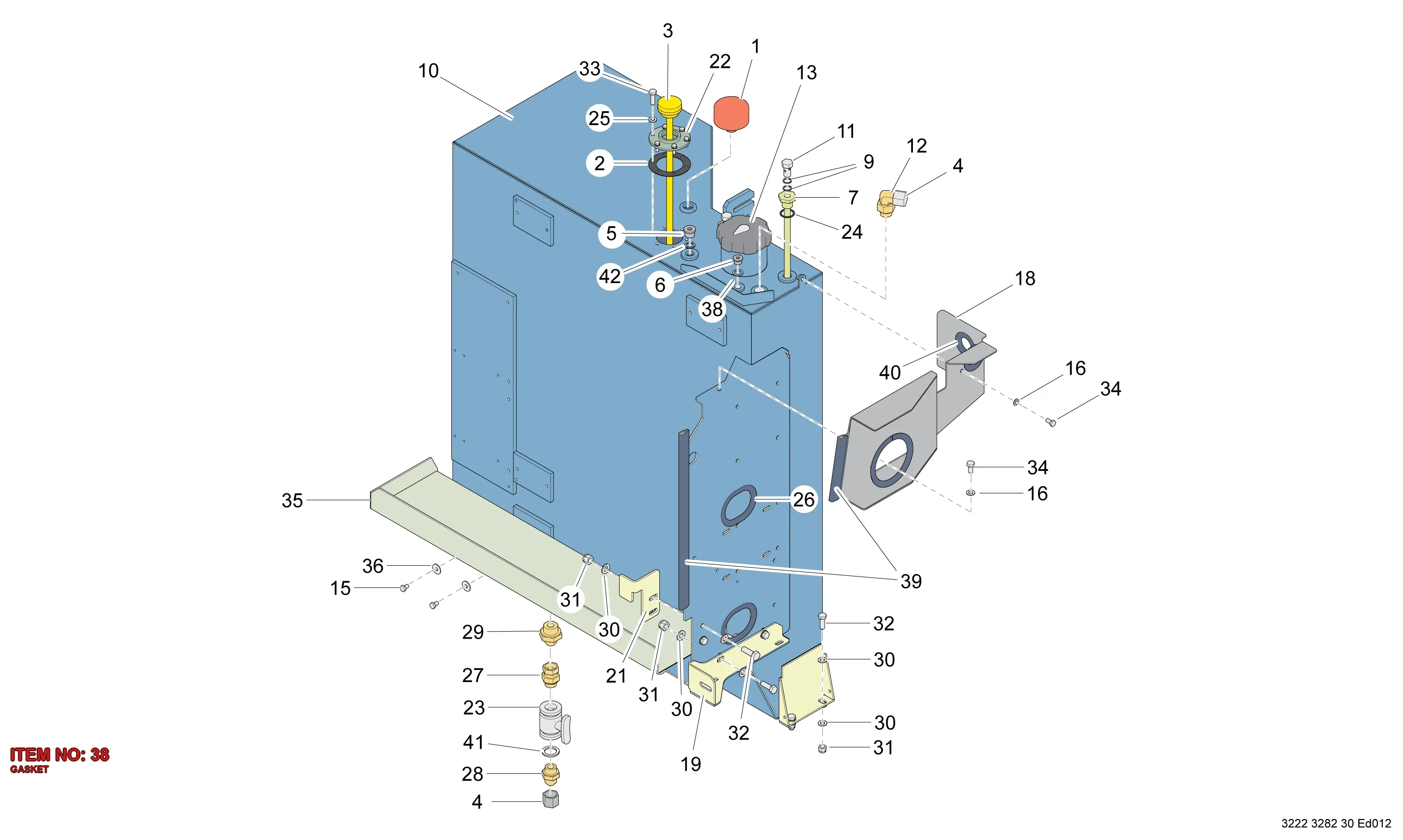 0653 1100 00 GASKET - Technical Drawing