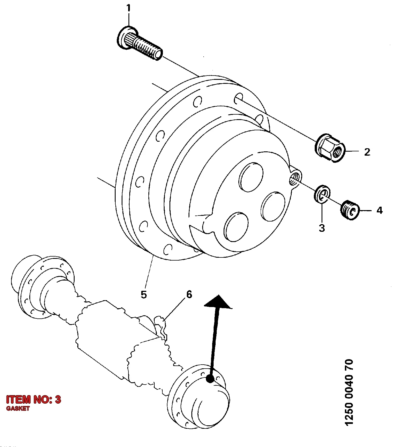 0653 1128 00 GASKET - Technical Drawing