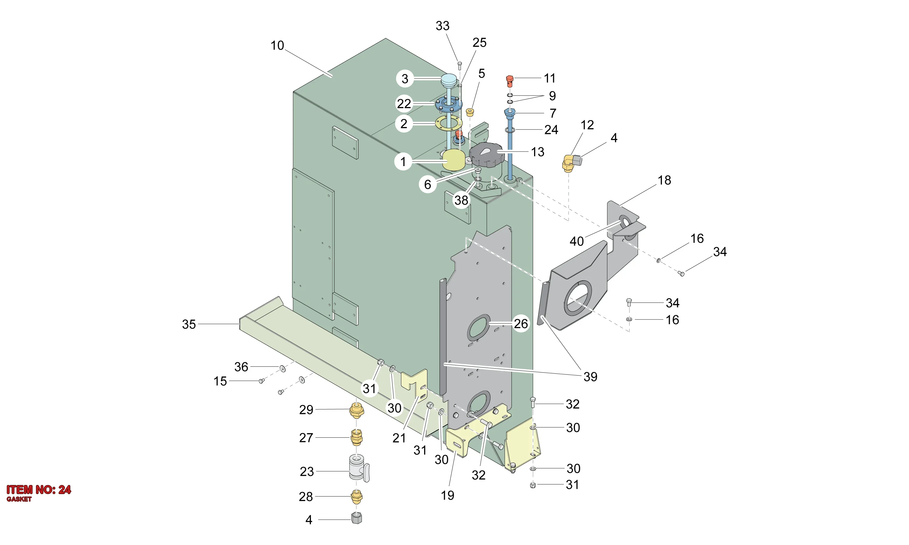 0653 1163 00 GASKET - Technical Drawing